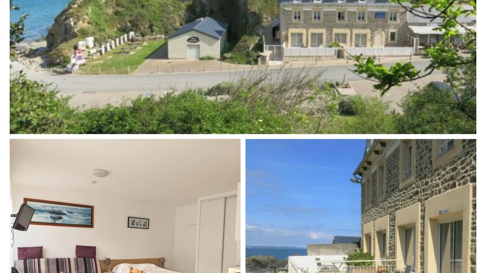Appart' Avec Grande Terrasse Vue Mer -50M Plage Et Du Sentier De Randonnee Planguenoual Apartamento